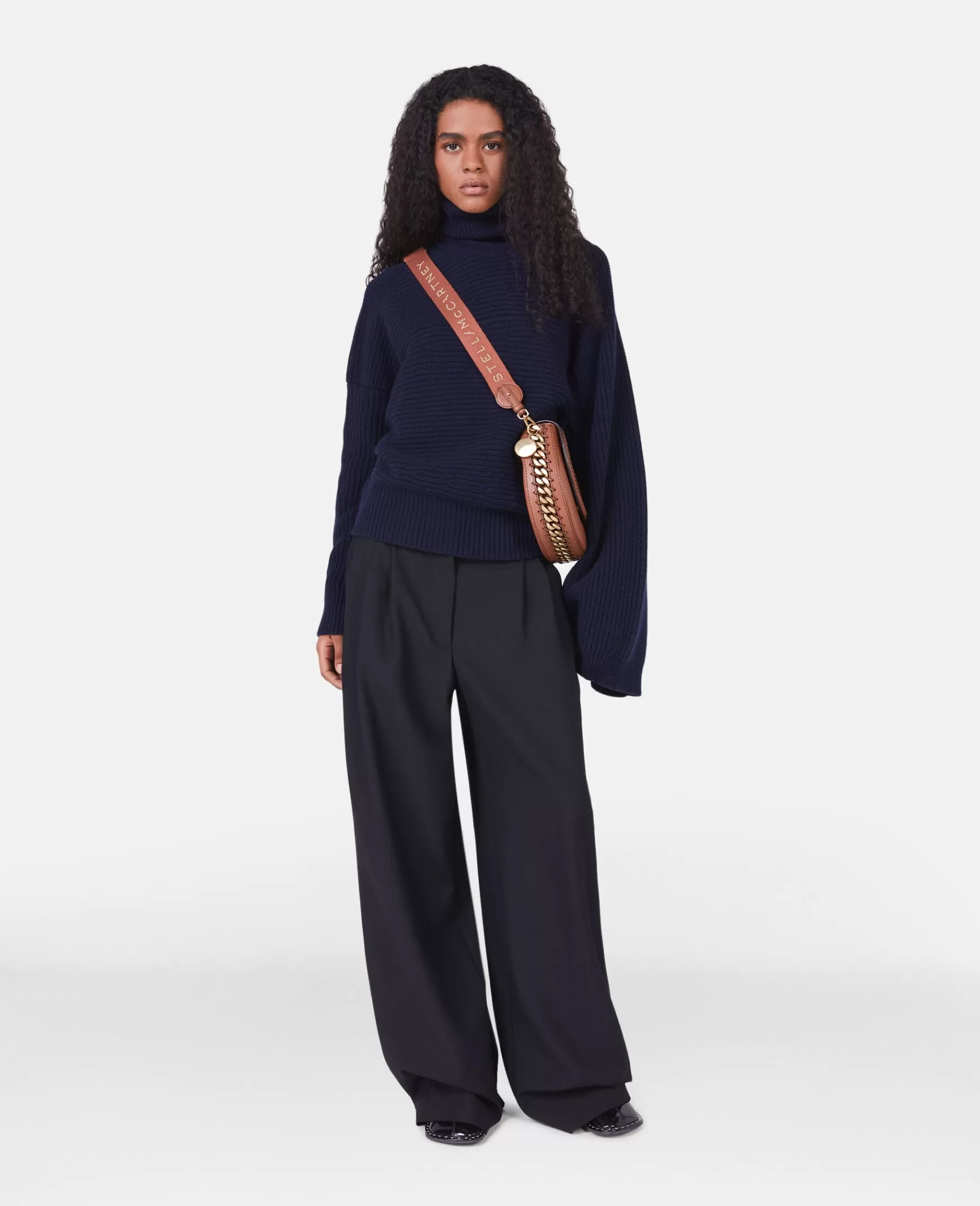 Stella McCartney Gensere Og T-Skjorter*Ribbestrikket Regenerert Cashmere Cape Jumper